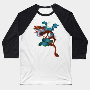 Dragon in the night sky Baseball T-Shirt